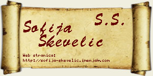 Sofija Skevelić vizit kartica